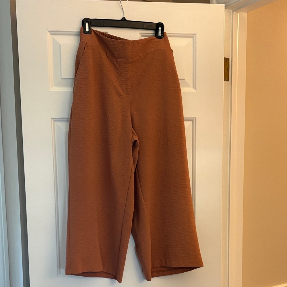 NINE WEST Wide Leg Crop Pant Sz L